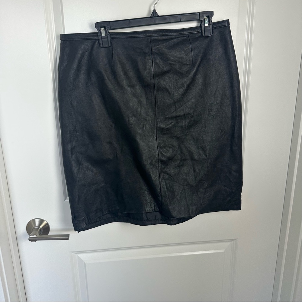 Vintage leather skirt